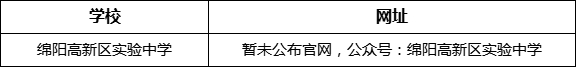 綿陽市綿陽高新區(qū)實(shí)驗(yàn)中學(xué)網(wǎng)址是什么？