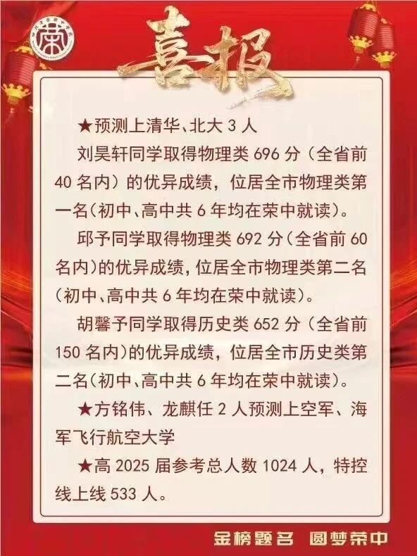 2026年自貢市四川省榮縣中學校升學率怎么樣？