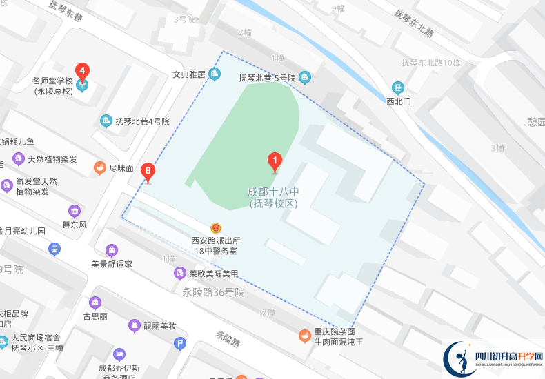 成都十八中學(xué)校地址在哪里？