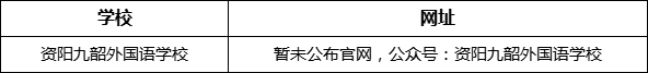資陽市資陽九韶外國語學(xué)校網(wǎng)址是什么？
