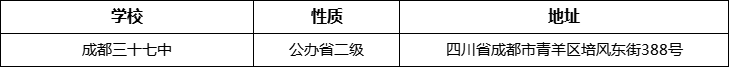 成都市成都三十七中詳細(xì)地址、在哪里？