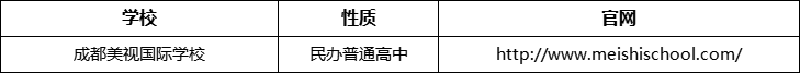 成都市成都美視國際學校官網、網址、官方網站